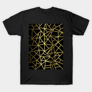 Golden Geometric Shapes T-Shirt